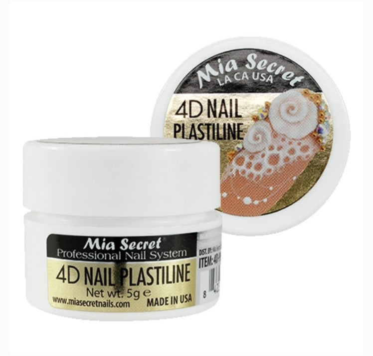 MIA SECRET 4D Nail Plastiline - Professional Nail Art Modeling Gel for 3D/4D Nail Designs - Perfect for Salon, DIY Manicure & Nail Art Enthusiasts