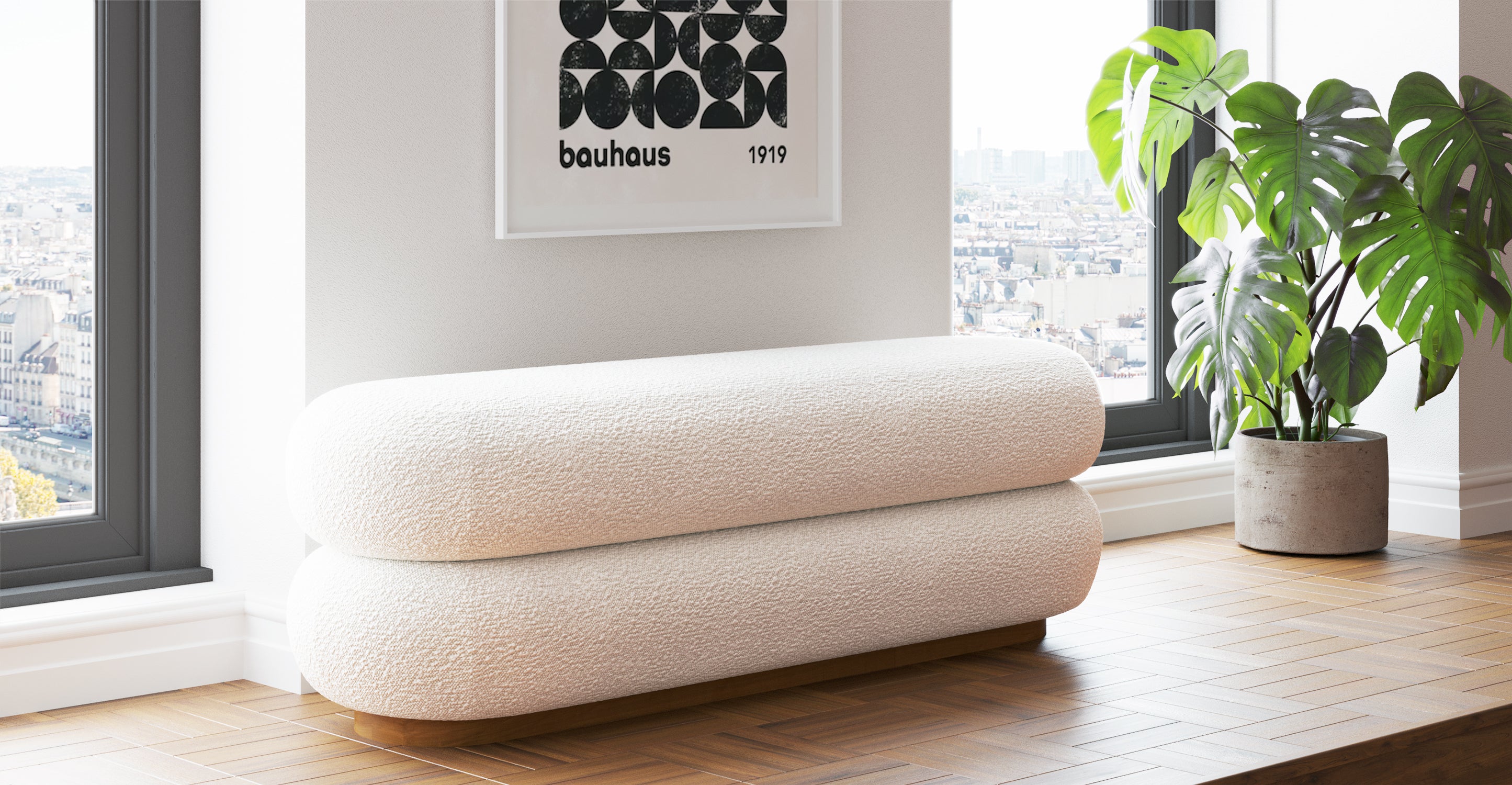 Varde Bench - Modern Wooden Bench with Storage, Scandinavian Style for Living Room, Bedroom, Entryway - Perfect for Home Decor and Extra Seating