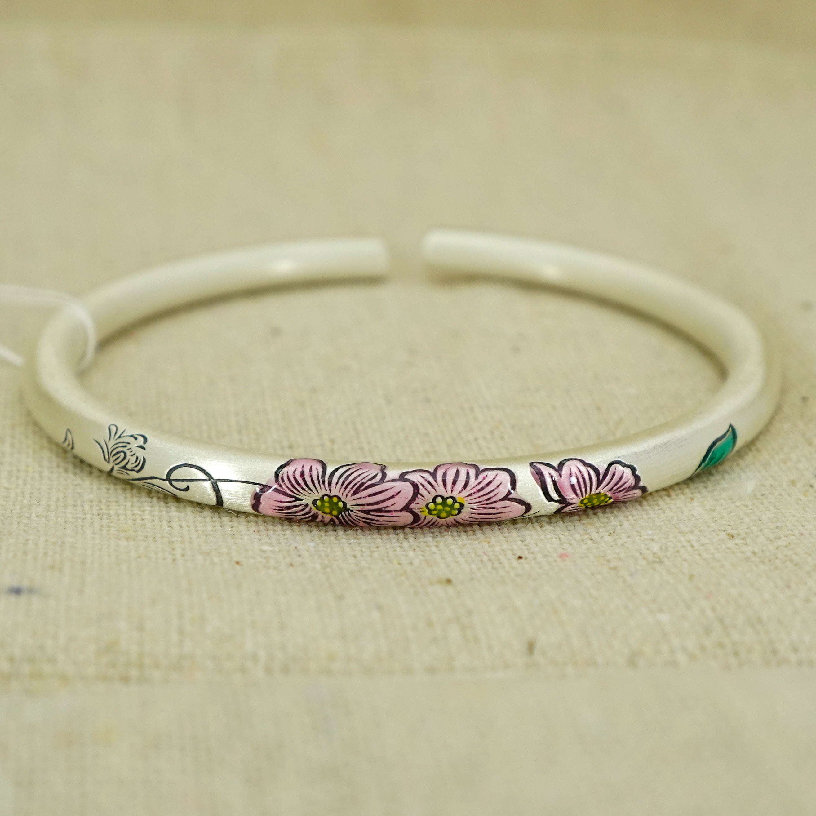 Sterling Silver Bangle Bracelet for Women - Elegant & Dainty Jewelry Gift for Her - Perfect for Weddings, Parties & Everyday Wear