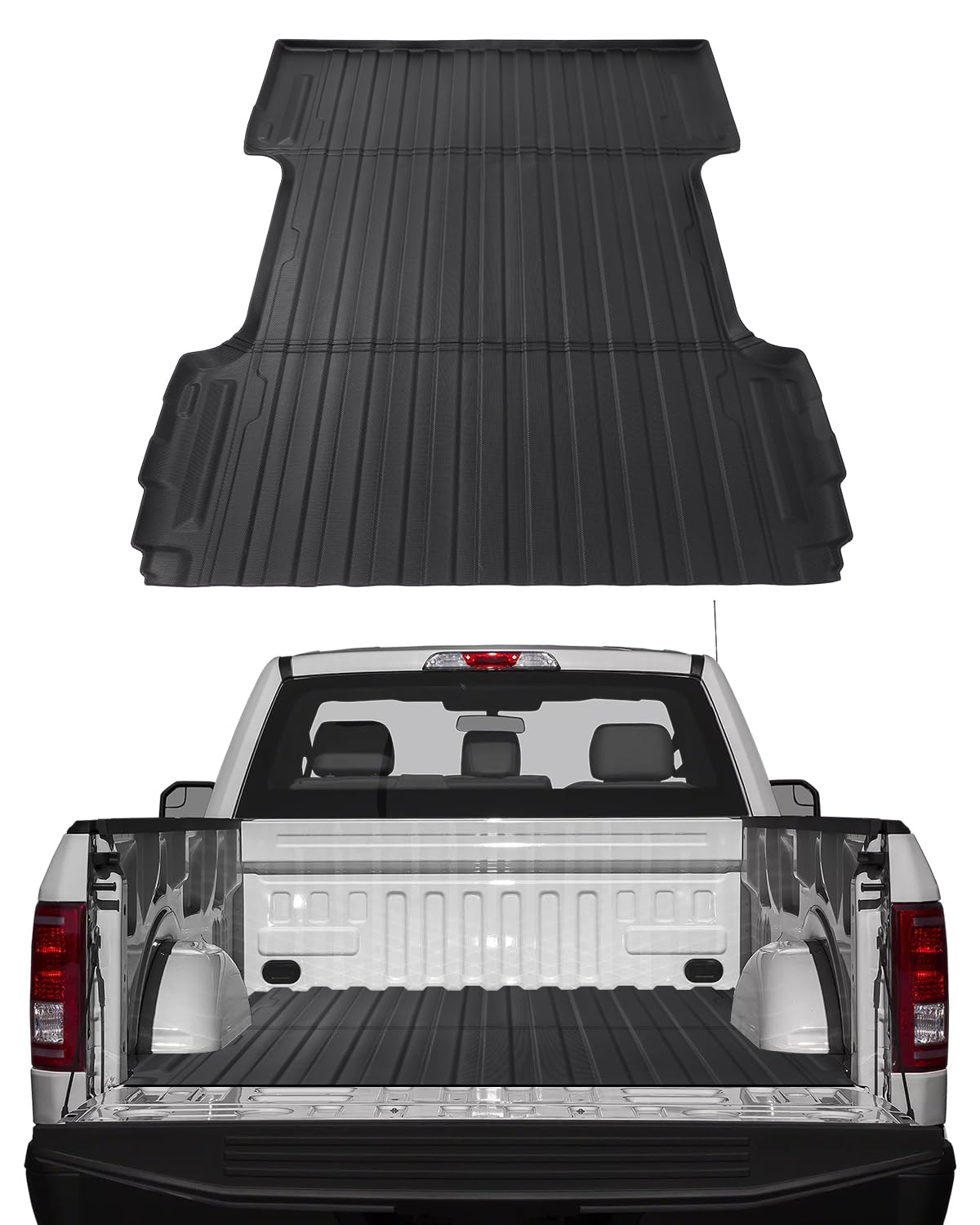 MIROZO All-Weather TPE Truck Bed Liner Mat for 2007-2018 Chevy Silverado 1500 & GMC Sierra 1500 (5.8 ft Short Bed) - Durable Protection Against Dirt, Spills & Scratches | Perfect for Hauling, Camping & Work Site Use