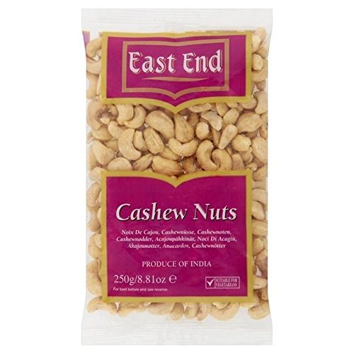 Premium East End Cashew Nuts Kaju Plain 250g - Pack of 2 | Raw Unsalted Cashews | Healthy Snacks for Office, Travel & Gifting