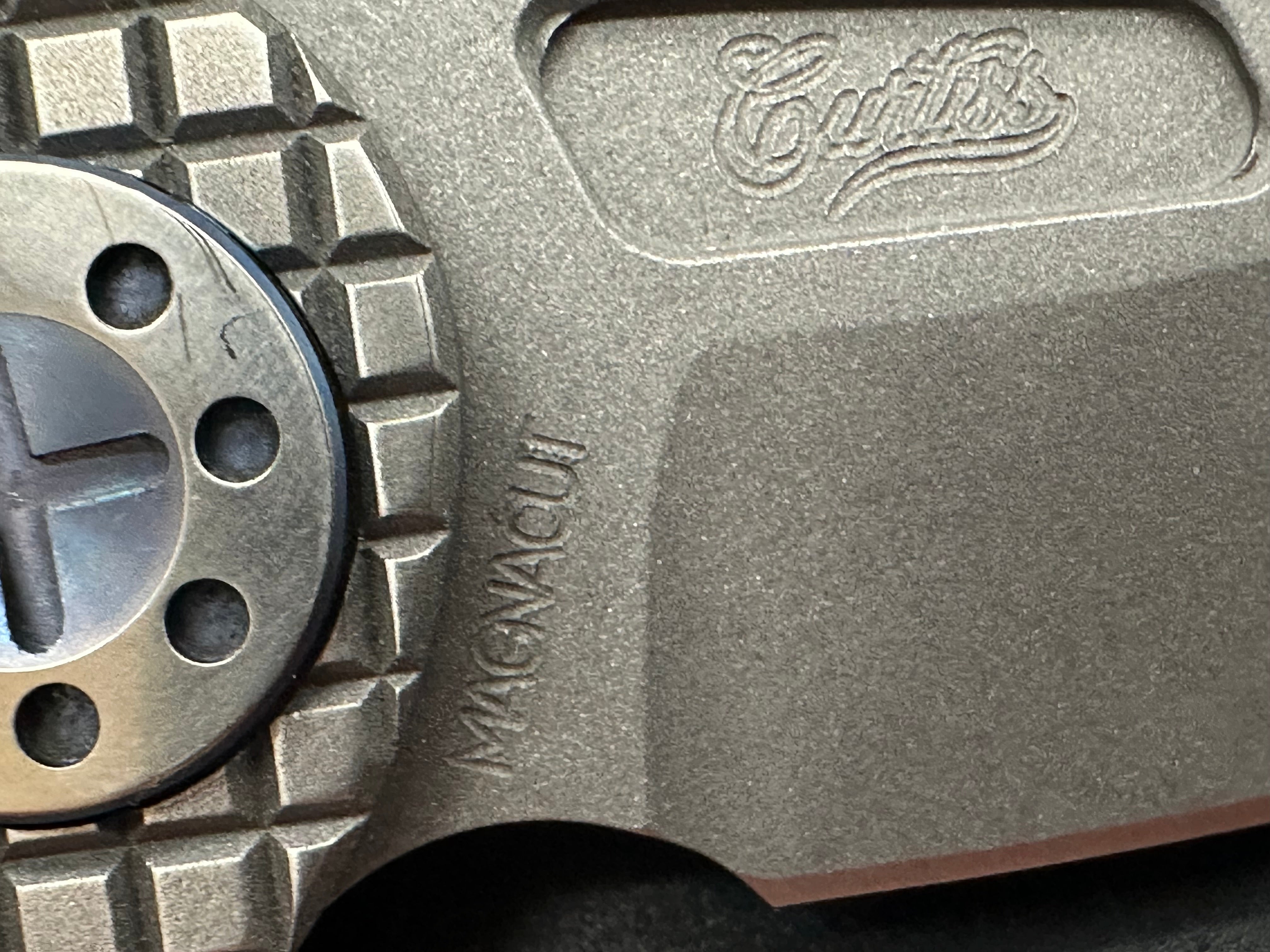 Curtiss Custom Knives F3 Compact Wharny Flipper Knife - Smooth Blasted Titanium Handle, MagnaCut Steel Blade - EDC, Outdoor, Tactical & Survival Use