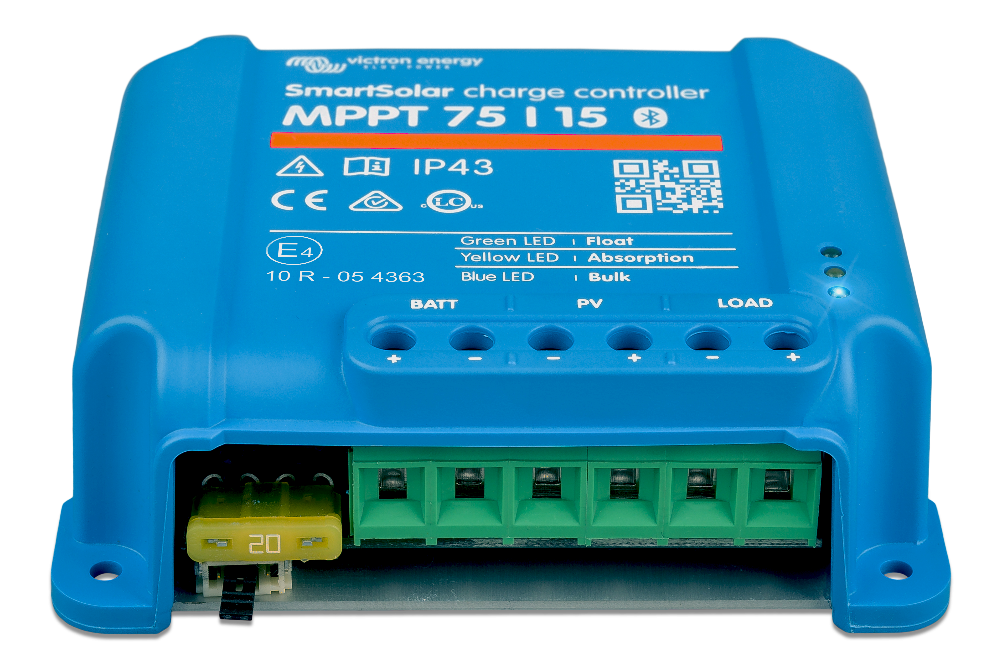 Victron Energy SmartSolar MPPT 75/15 12V/24V Solar Charge Controller - 15A Max Input - Bluetooth Monitoring | Perfect for RVs, Boats & Off-Grid Solar Systems