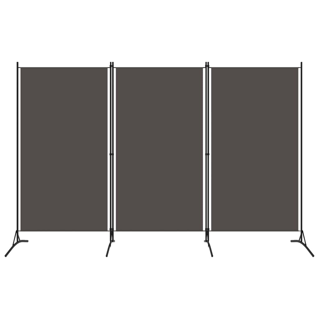 CHARMMA 3-Panel Room Divider Screen - Anthracite Gray 102.4 x 70.9 Inches - Lightweight 3.71KG - Privacy Partition for Home, Office & Studio Decor