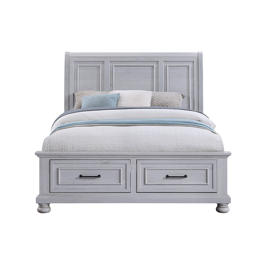 Blackwater Falls Queen Storage Bed with 4 Drawers - Modern Platform Bed Frame with Underbed Storage for Bedroom Organization - Perfect for Small Spaces & Guest Rooms