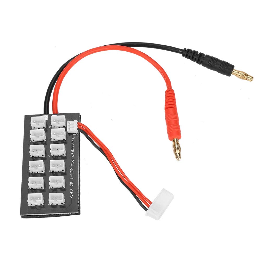 Pwshymi 2S LiPo Battery Balance Charger - High Efficiency Parallel Charging Board for 12V/7.4V Lithium Batteries | Perfect for RC Drones, Cars, and DIY Electronics Projects