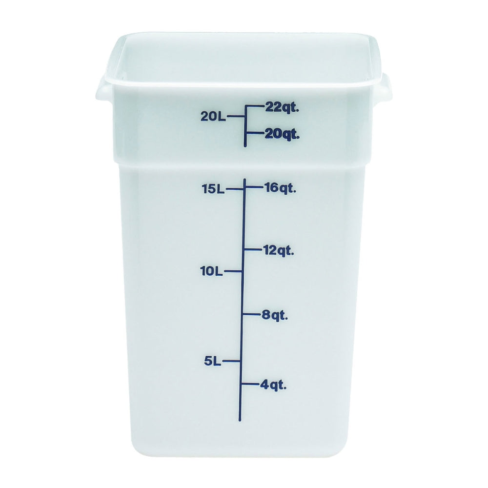 Cambro 22SFSP148 CamSquare 22 Quart Food Storage Container - Durable Plastic Food Pan for Commercial Kitchens, Restaurants & Catering Services