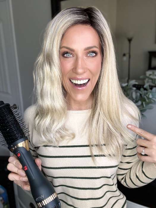 3 in 1 Hair Dryer Brush & Volumizer - Hot Air Styler for Blowout & Curling - Perfect for Home & Salon Use