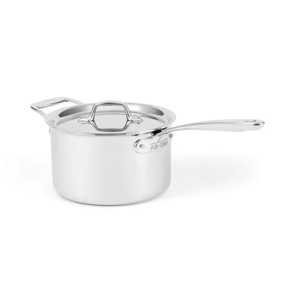 All-Clad G5 4-Quart Graphite Core Saucepan with Lid - Premium Cookware for Professional Chefs & Home Cooking, Perfect for Sauces, Soups & Simmering