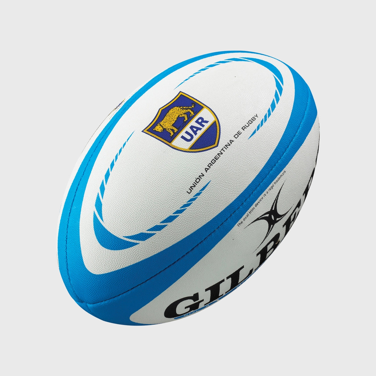 Gilbert Argentina Replica Midi Rugby Ball - Official Size 4 Training Rugby Ball for Kids & Adults - Perfect for Rugby Practice, Games, and Sports Collectibles