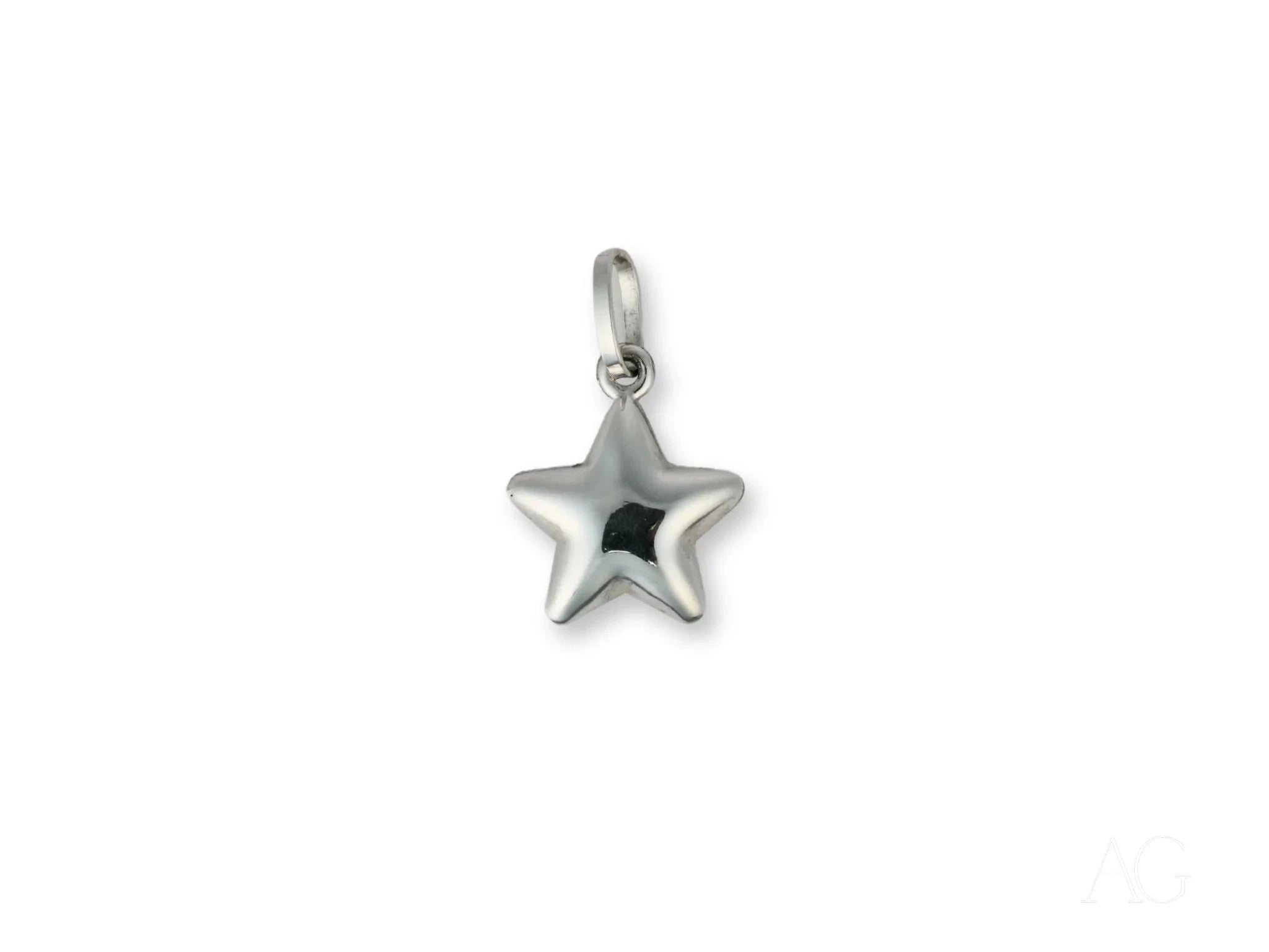 Celestial Star White Gold Pendant Necklace - Elegant 14K Gold Star Charm for Women - Perfect for Gifts, Anniversaries & Everyday Wear