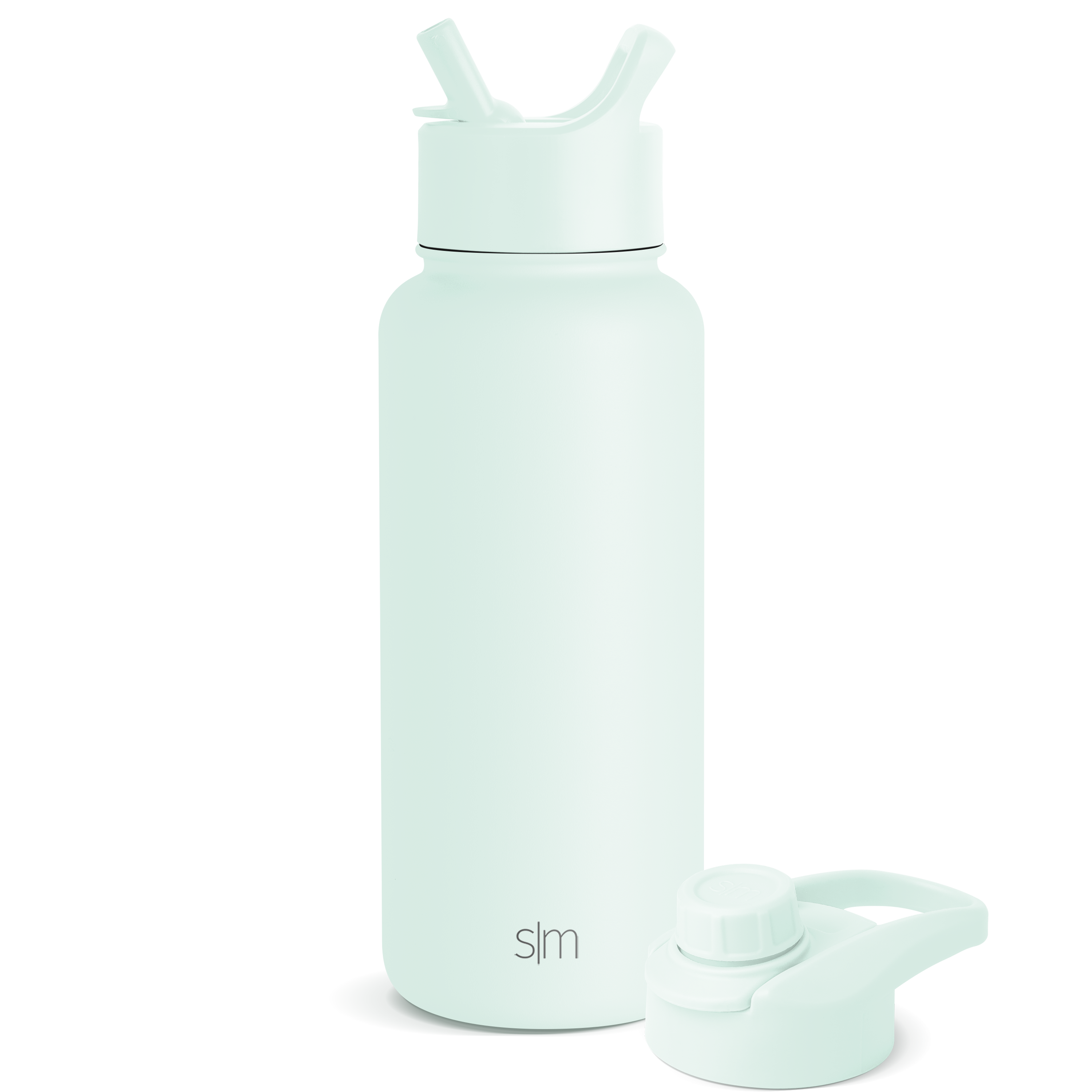 Summit Water Bottle with Straw Lid and Chug Lid - Leakproof Stainless Steel Insulated Bottle for Gym, Hiking & Outdoor Activities