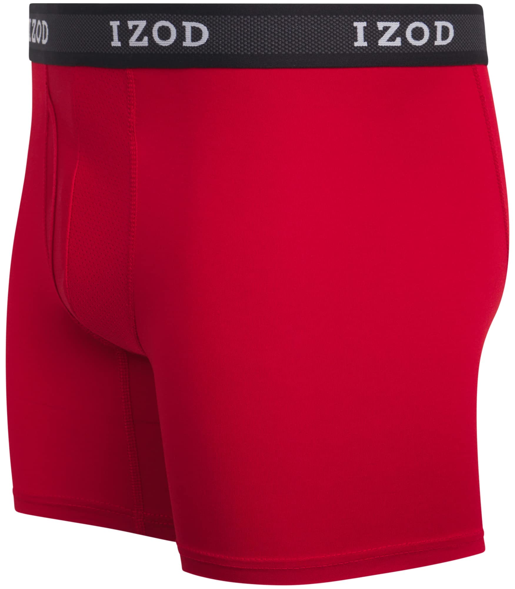 IZOD Men's Performance Boxer Briefs 5-Pack - Breathable Mesh Pouch Underwear for Active Lifestyle | Gym, Workout & Everyday Comfort