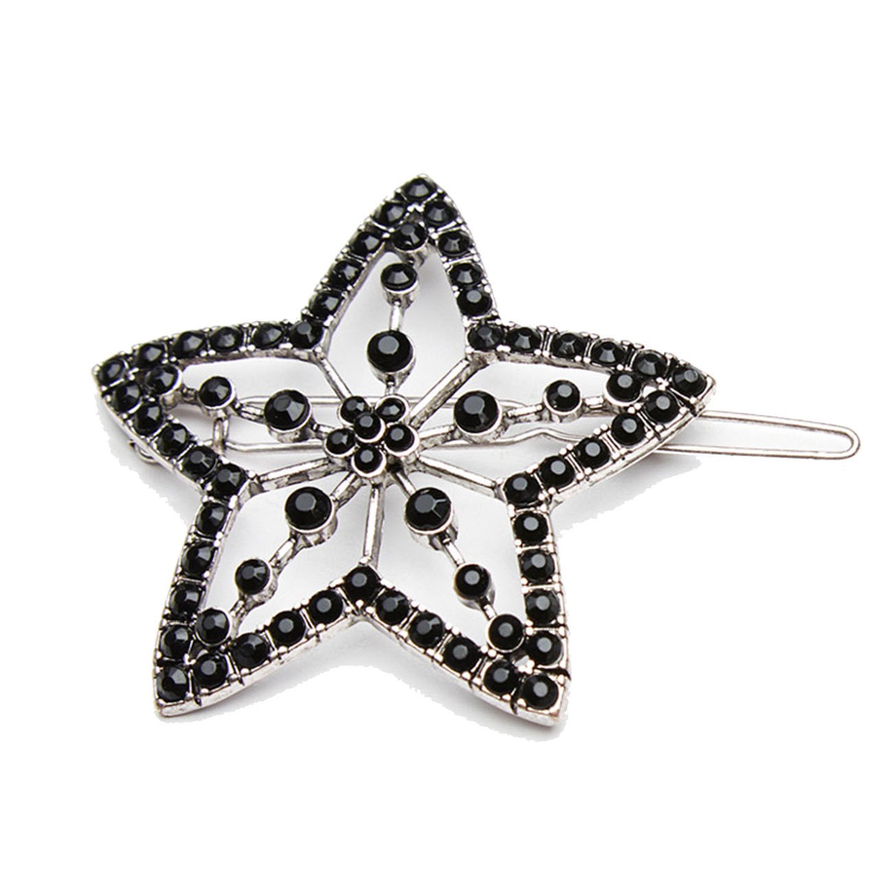 3PCS Vintage Star Hair Clips for Women - Metal Arrow Hair Pins with Royal Round Design | Perfect for Parties, Weddings, and Retro Fashion Styling