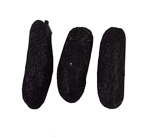 NAVMAV Hair Puff Grip - 3 Pack Black Hair Donut Bun Maker for Women & Girls - Perfect for Updos, Ponytails & Special Occasions