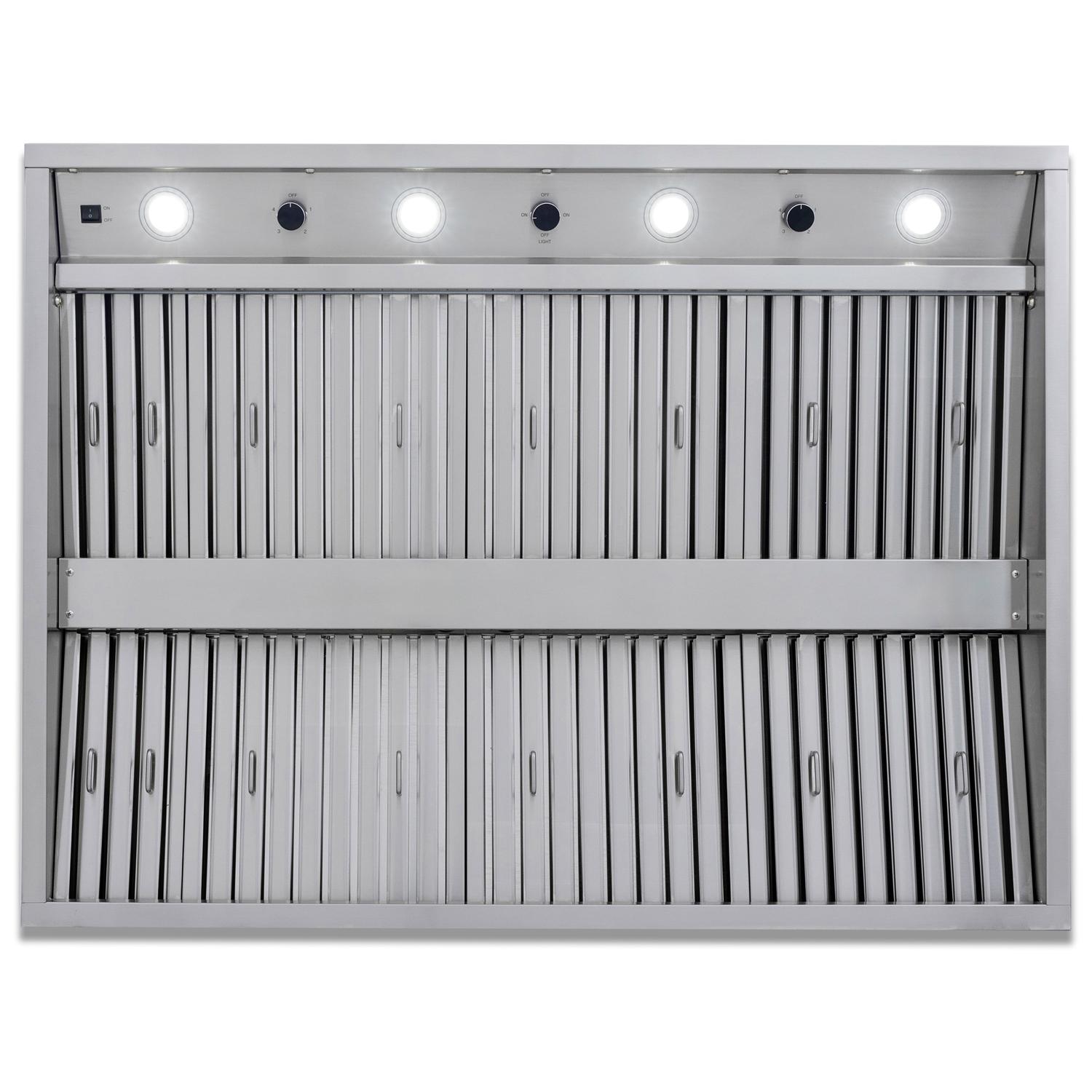 Blaze Grills BLZ-48V-HOOD 48-Inch Stainless Steel Vent Hood for Outdoor Kitchens – Perfect for BBQ, Grilling & Backyard Cooking