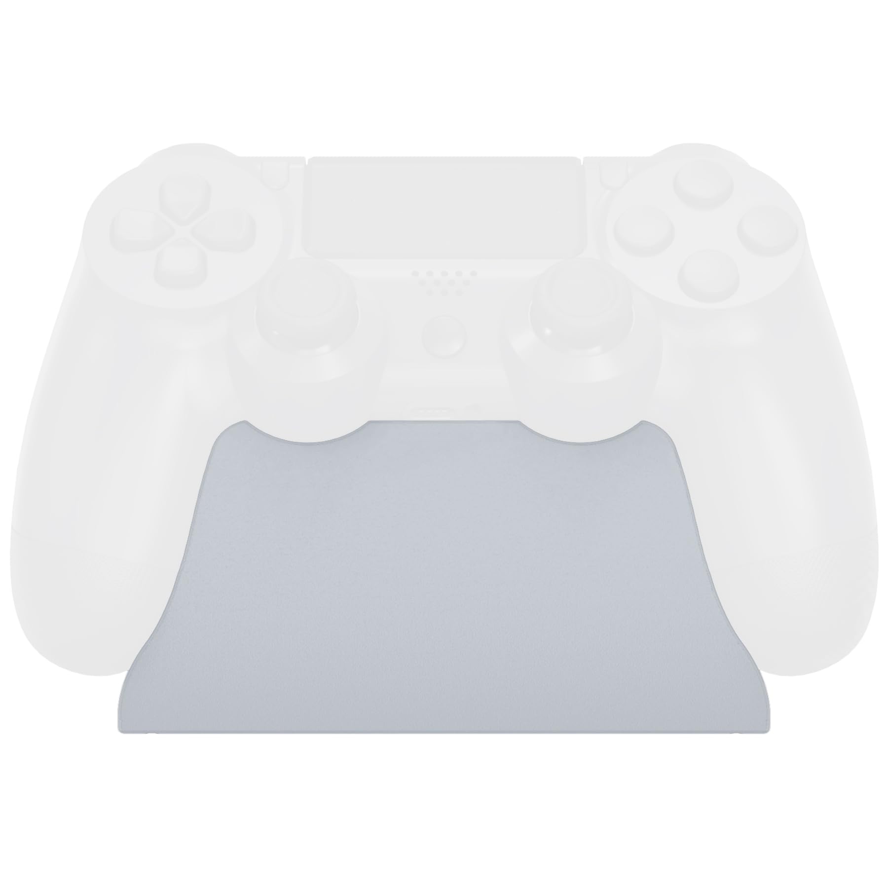 eXtremeRate PS4 Controller Holder with Non-Slip Rubber Mat - Compatible with PS4 Slim & Pro (Grey) - Perfect for Gaming Setup & Organized Console Accessories Storage