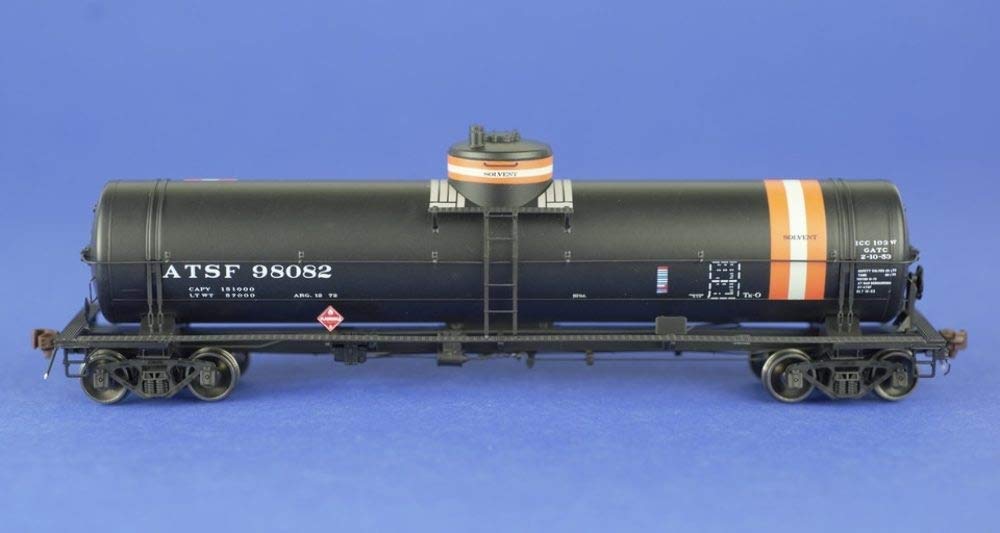 1832 HO Scale Solvent Service Tank Car Model - ATSF #98082 | American Limited Edition | Perfect for Model Train Layouts & Railroad Collectors