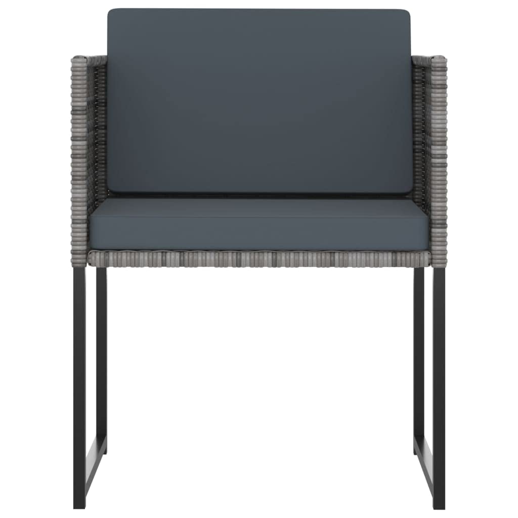 Modern 13-Piece Gray Poly Rattan Patio Furniture Set with Cushions - Outdoor Dining & Conversation Set for Home, Lawn, Balcony | Perfect for Backyard BBQs, Poolside Relaxation & Garden Parties
