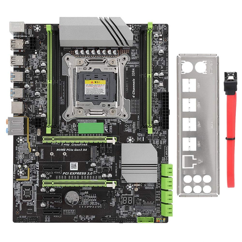 Intel X99 Chipset PC Motherboard - LGA2011-3 Socket, DDR4 RAM Support, ATX Desktop Mainboard for High-Performance Gaming & Workstations | Perfect for PC Builders, Content Creators & Enthusiasts