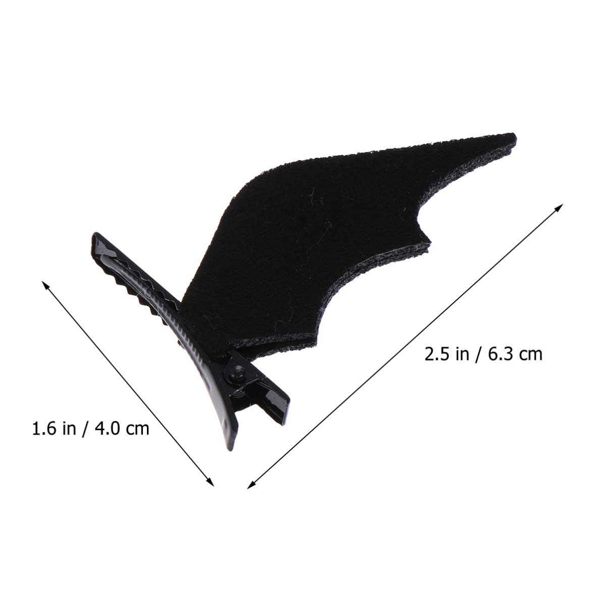 Beaupretty 6 Pack Bat Wing Hair Clips - Gothic Devil Halloween Hair Barrettes for Women, Black Horror Hairpins for Cosplay, Goth Party Accessories & Costume Props - Perfect for Halloween, Cosplay, Themed Parties & Gothic Fashion