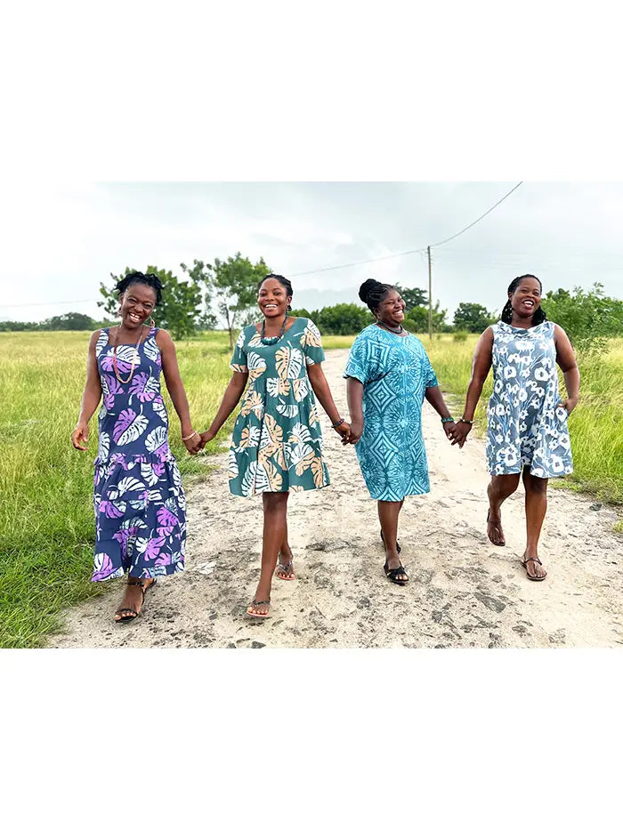 The Riviera Dress in Rosewood - Elegant Floral Print Midi Dress for Women | Perfect for Summer Weddings, Beach Vacations & Date Nights