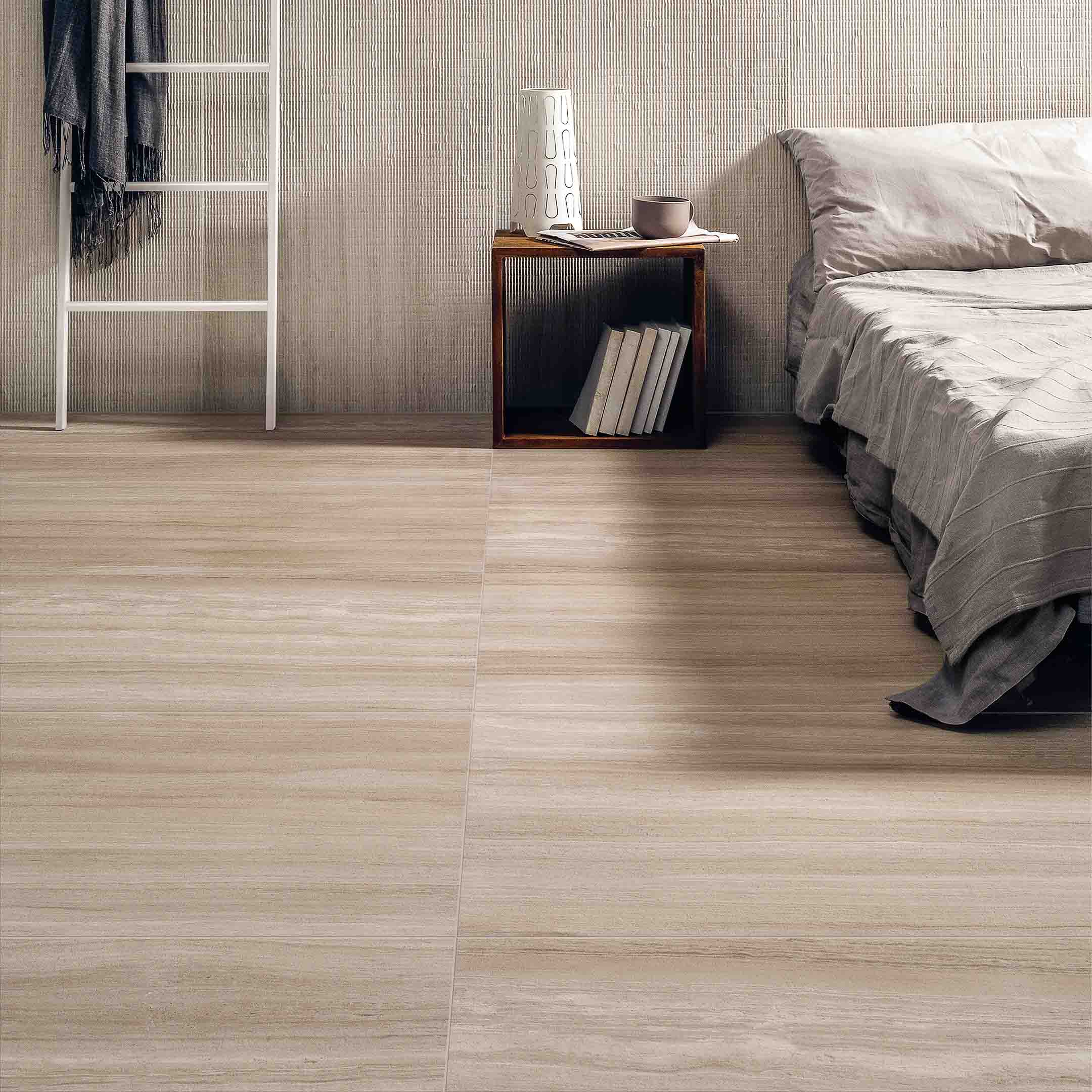 Premium Travertine Porcelain Tile - Natural Stone Look, Durable & Waterproof - Perfect for Bathroom, Kitchen & Flooring Renovations