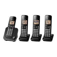 Refurbished PANASONIC KXTGC384 4-Handset Cordless Phone with Home Essentials Warranty - Perfect for Home & Office Communication