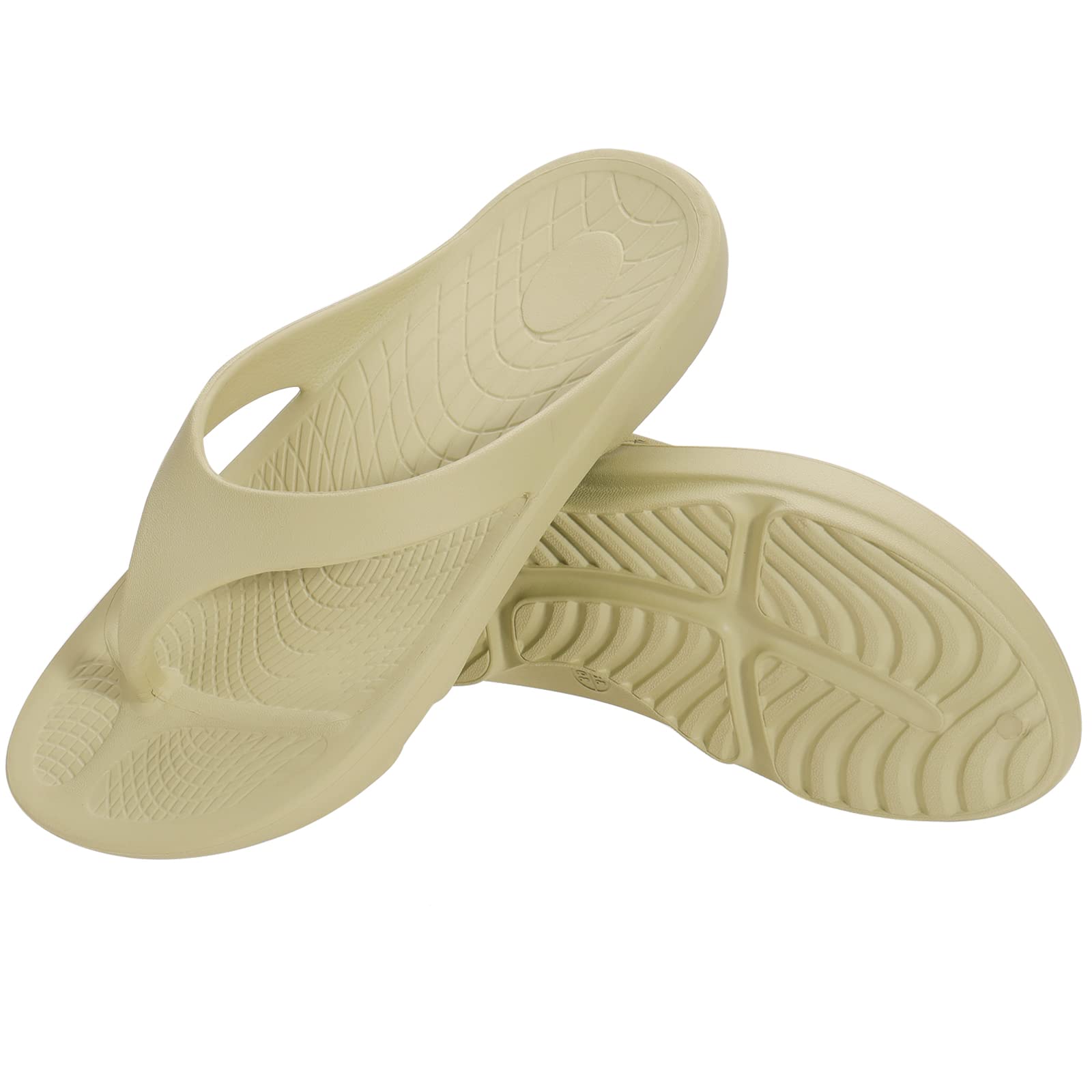 Wishcotton Women's Flip Flop Sandals - Lightweight Thong Sandals for Recovery, Soft Waterproof Beach Shoes with Anti-Slip Sole - Perfect for Shower, Pool, and Summer Vacation