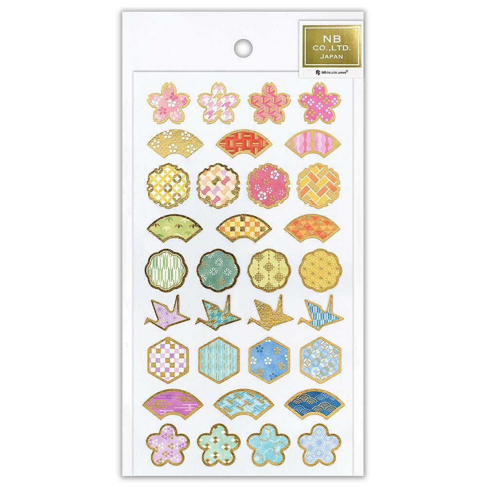 Japanese Style Large Stickers for Scrapbooking, Journaling, and DIY Crafts - Decorative Vinyl Stickers for Planners, Notebooks, and Gift Wrapping