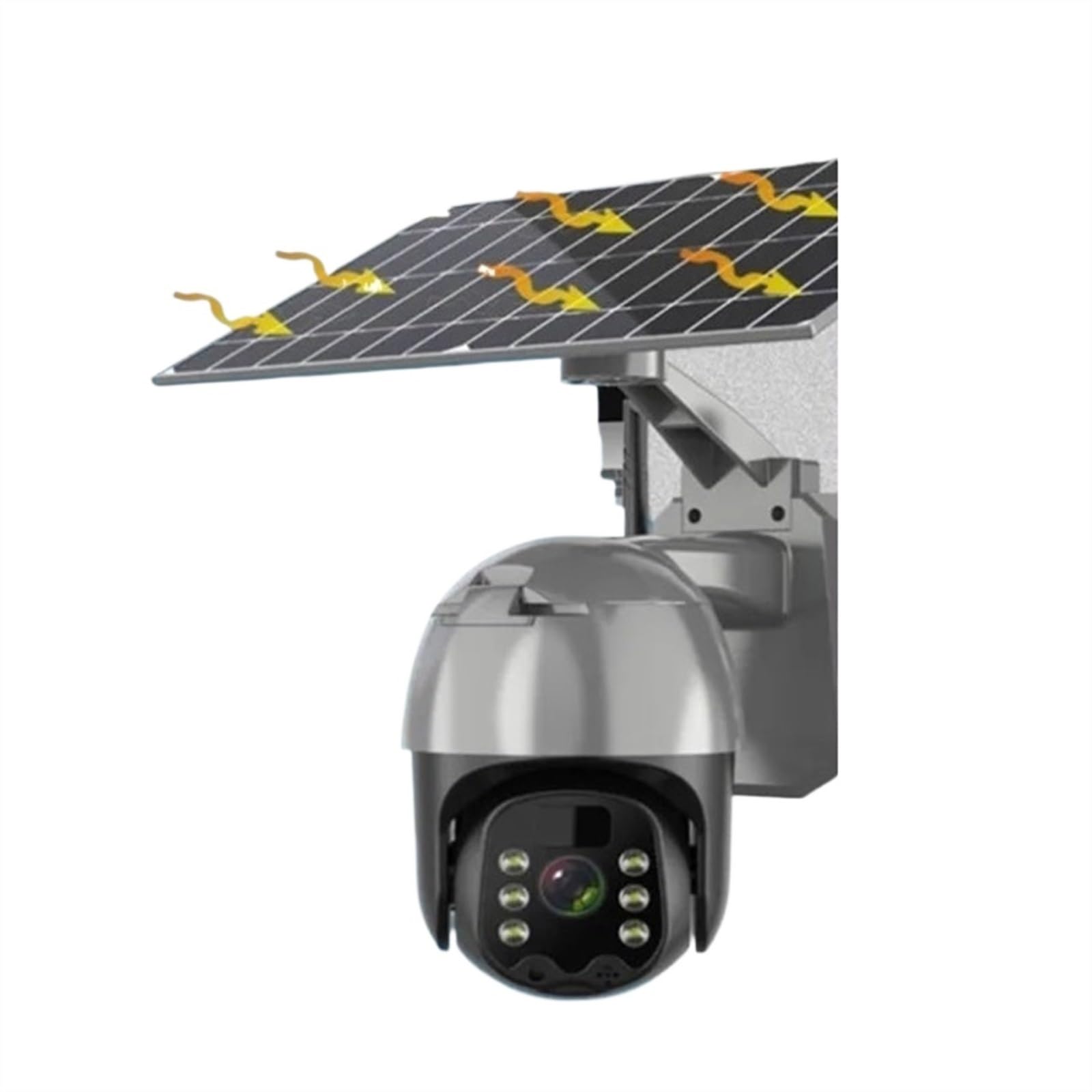 4G Solar Security Camera Outdoor Wireless - 4MP HD PTZ, PIR Motion Detection, Night Vision, Cloud Storage, Battery Powered CCTV for Home & Business Surveillance - Ideal for Backyard, Garage & Remote Areas (4G Camera Only)