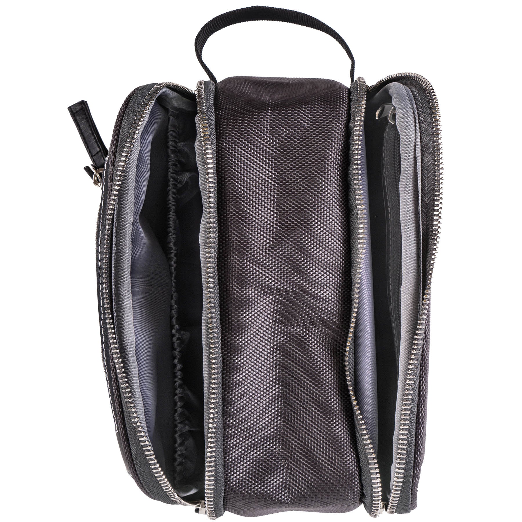 Premium Woven Double Pocket Toiletry Bag for Travel - Waterproof Cosmetic Organizer for Women & Men, Perfect for Bathroom, Gym, and Vacation Essentials