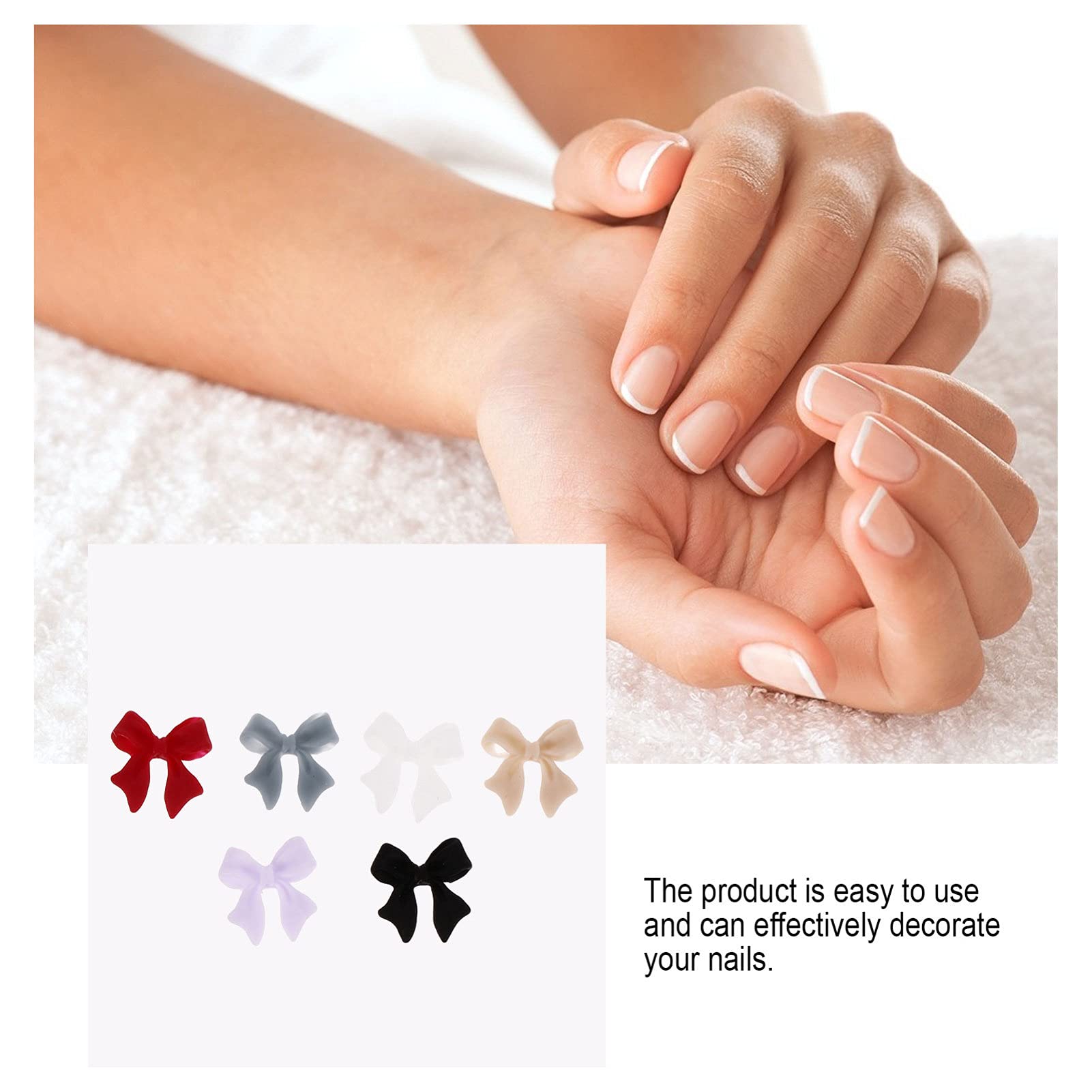 2 Pack DIY Nail Art Charms - Fake Nail Ornaments, Bowknot Embellishments & Manicure Accessories for Nail Decoration - Perfect for Home Manicures, Salon Nail Art & Party Nail Designs