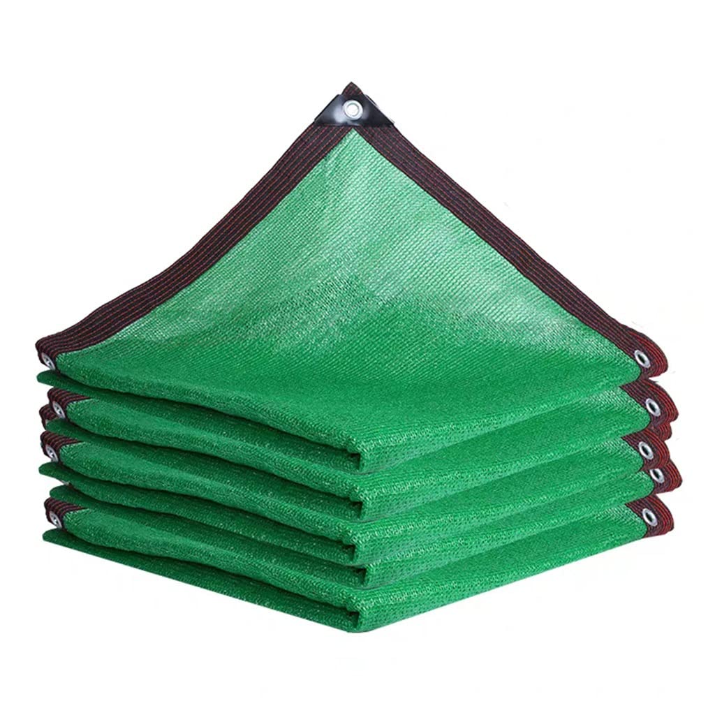 Premium Green Shade Cloth with Rustproof Grommets - 5m x 6m UV Blocking Mesh for Sun Protection | Ideal for Greenhouse, Garden Plants, Patio, Lawn & Outdoor Shade Solutions