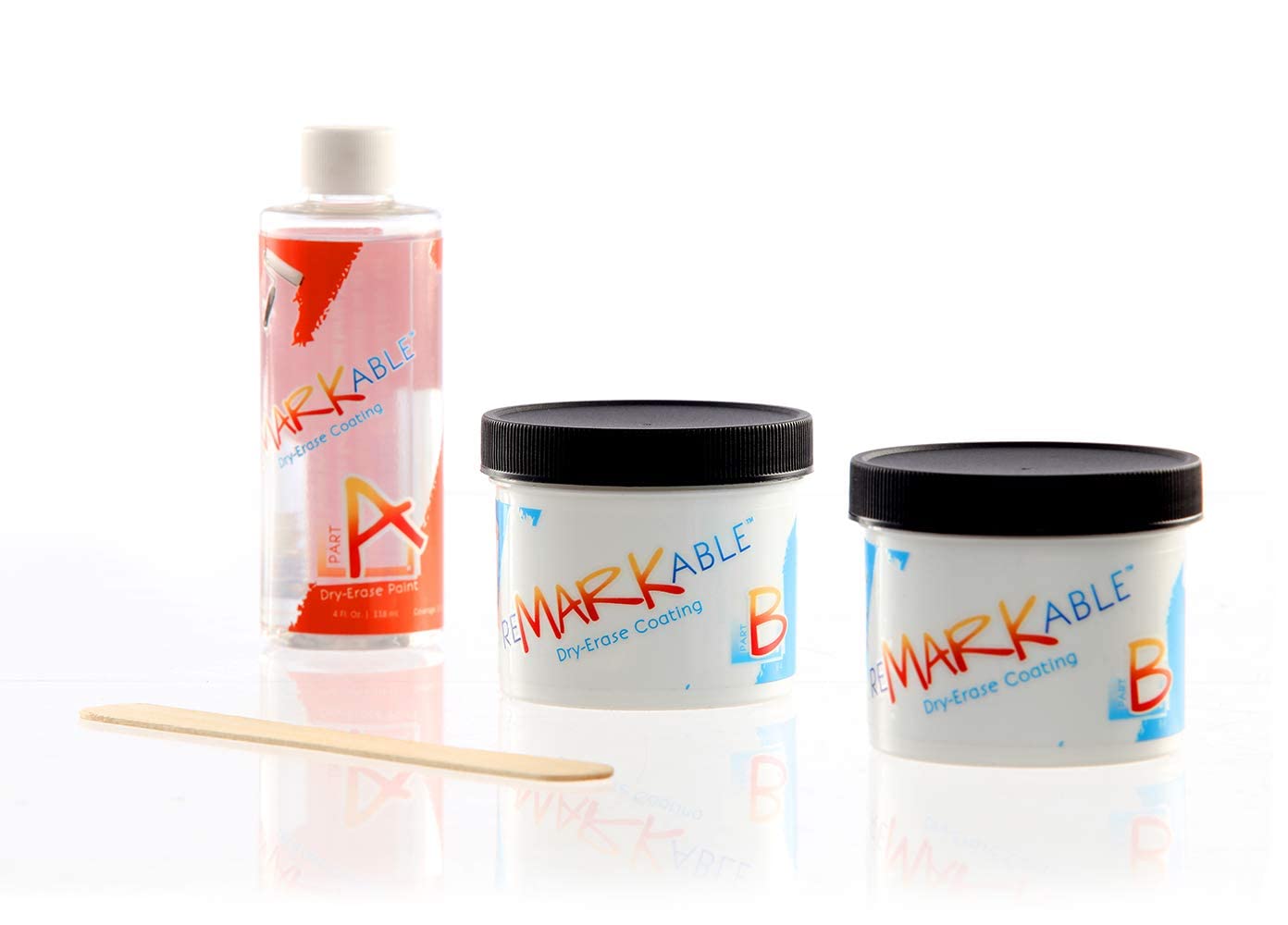 Remarkable Whiteboard Dry Erase Paint Kit - 35 ft² Clear Coating, Transforms Any Surface into a Whiteboard (12 fl oz) - Perfect for Home Offices, Classrooms & DIY Projects