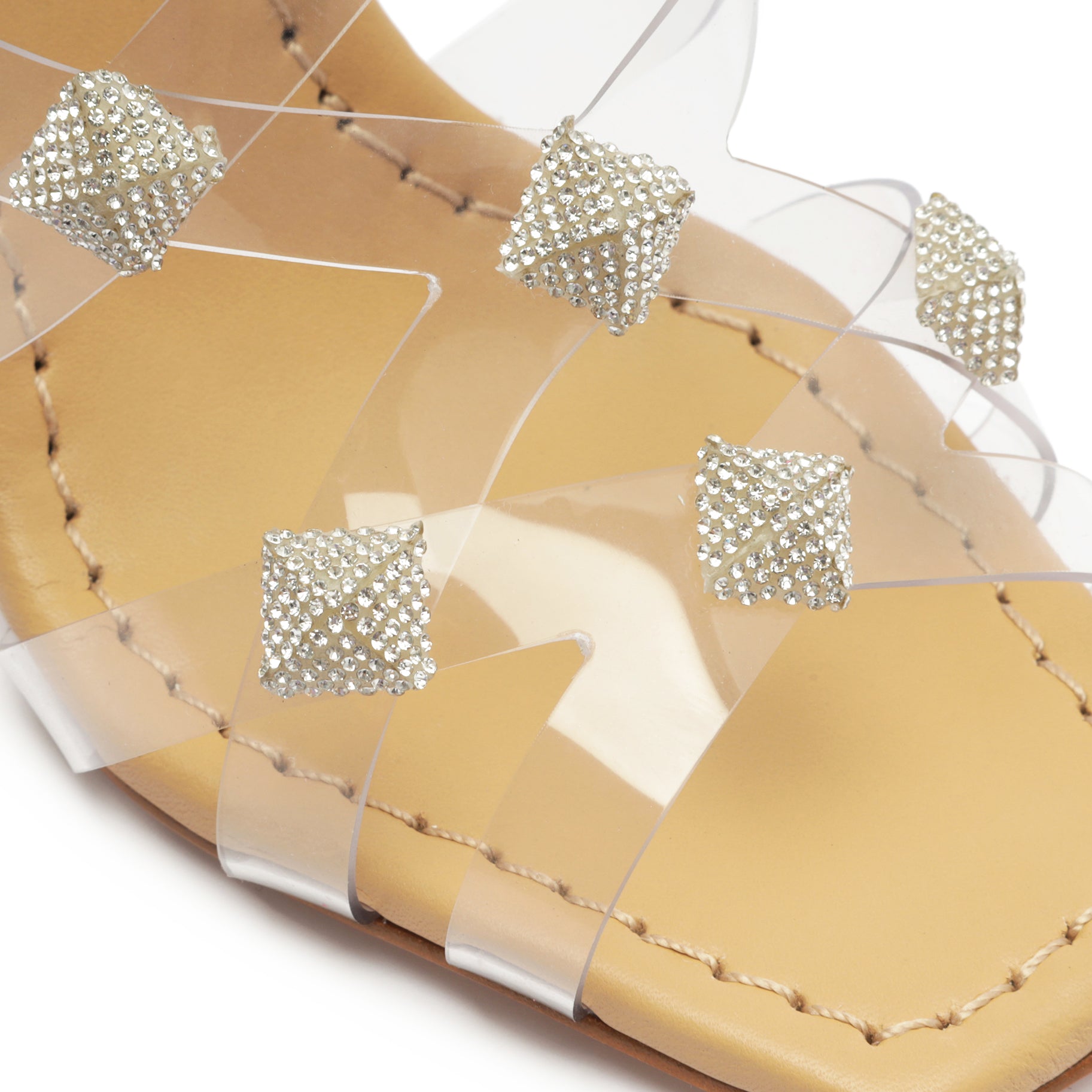 Georgia Vinyl Sandal with 3-Inch Heel - Women's Comfortable High Heel Sandals for Summer, Beach, and Casual Outings (Style: S2085101550008)