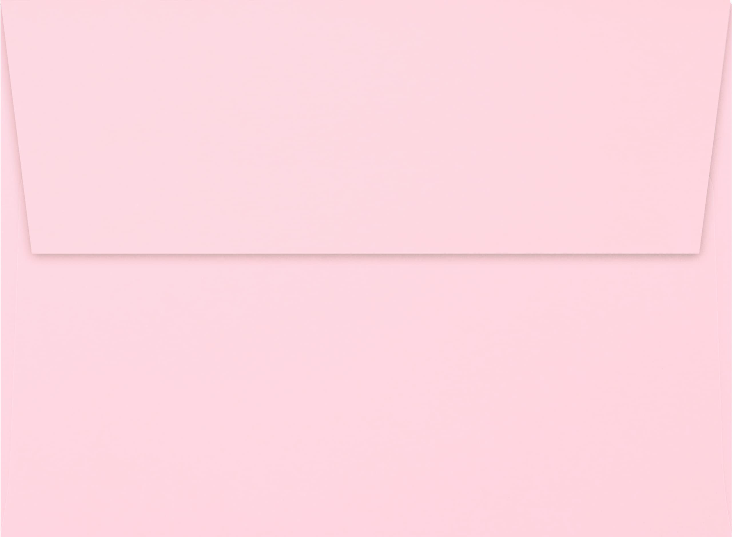 LUXPAPER A7 Invitation Envelopes 5x7 Cards - 80 lb Candy Pink Printable Envelopes with Peel & Press Seal (1000 Pack, 5.25