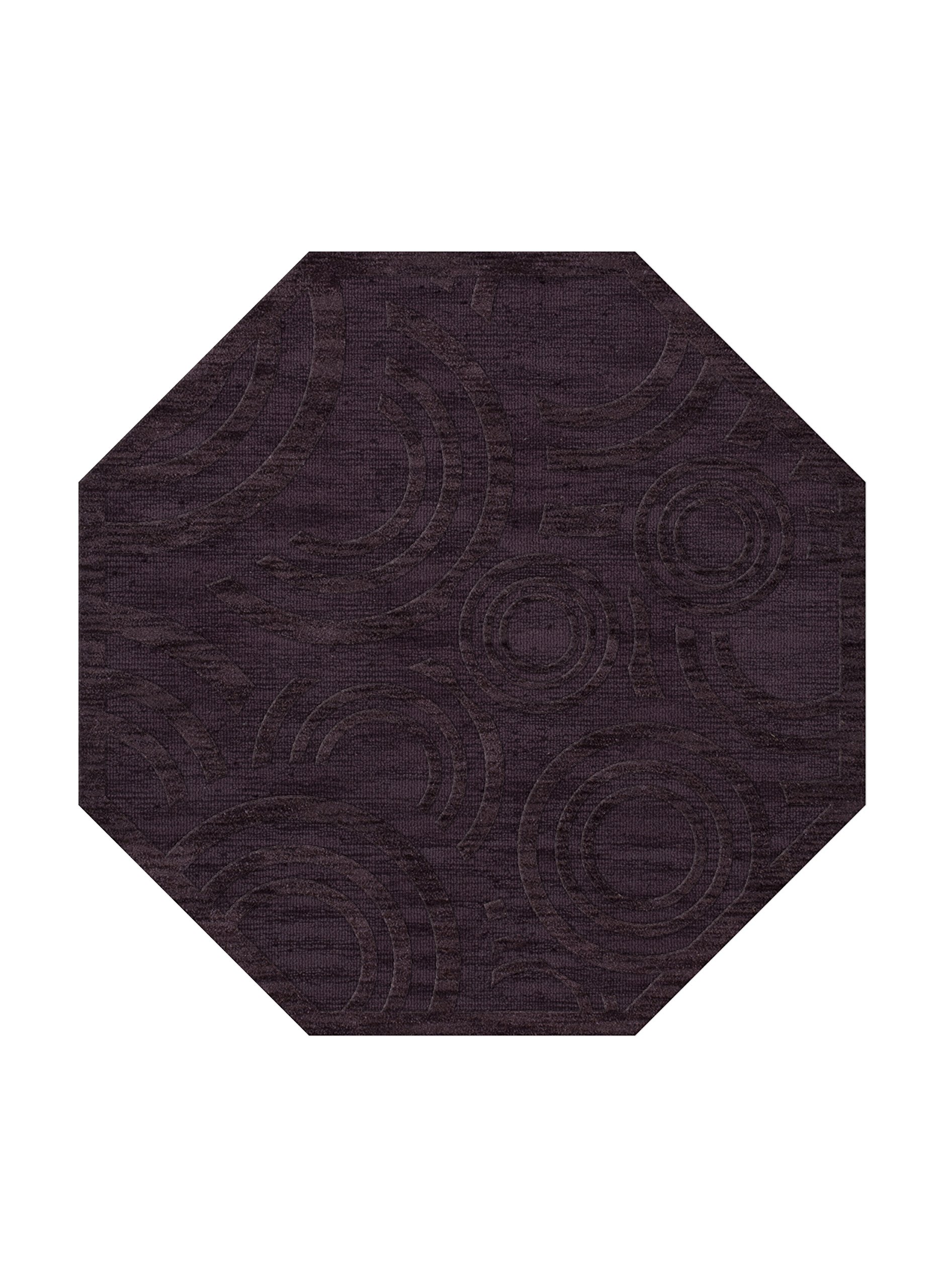Dalyn Rugs Dover DV3 Octagon Area Rug - 6 Feet, Grape Ice Color - Perfect for Living Room, Bedroom, or Dining Room Decor
