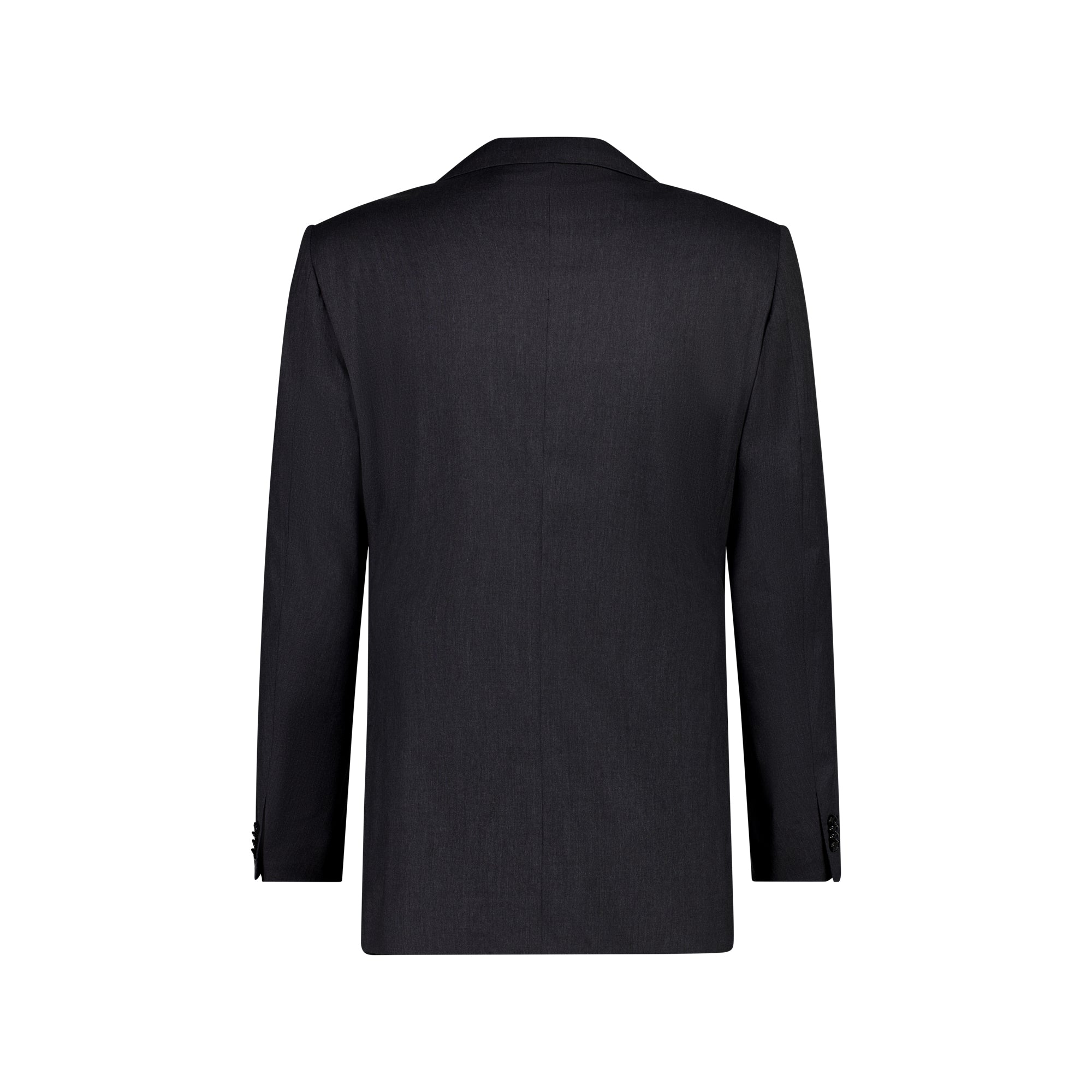 Premium Men's Charcoal Wool Suit by CORNELIANI - Classic Plain Leader Design for Business, Office & Formal Events