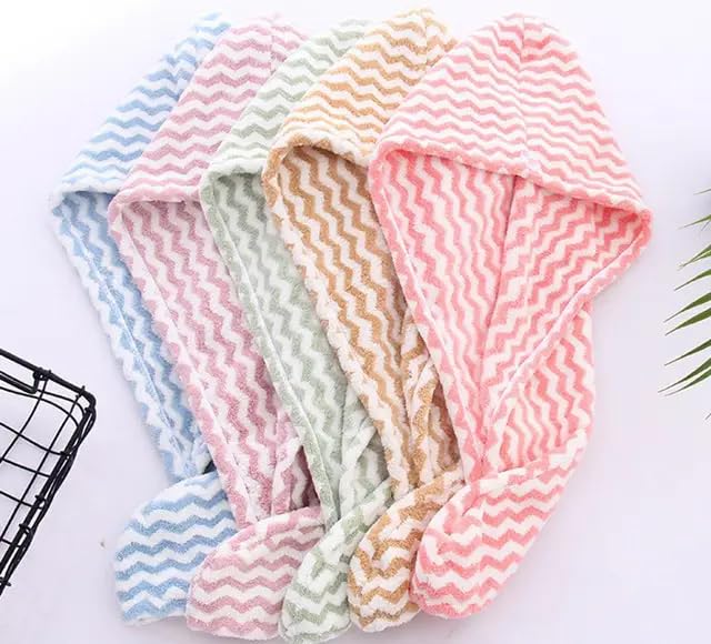 Premium 400 GSM Microfiber Hair Towel Wrap for Women - Ultra Absorbent Quick Dry Bath Towel, Soft Hair Turban for Fast Drying (5-Pack) - Perfect for Salon, Spa, Gym & Home Hair Care Routine