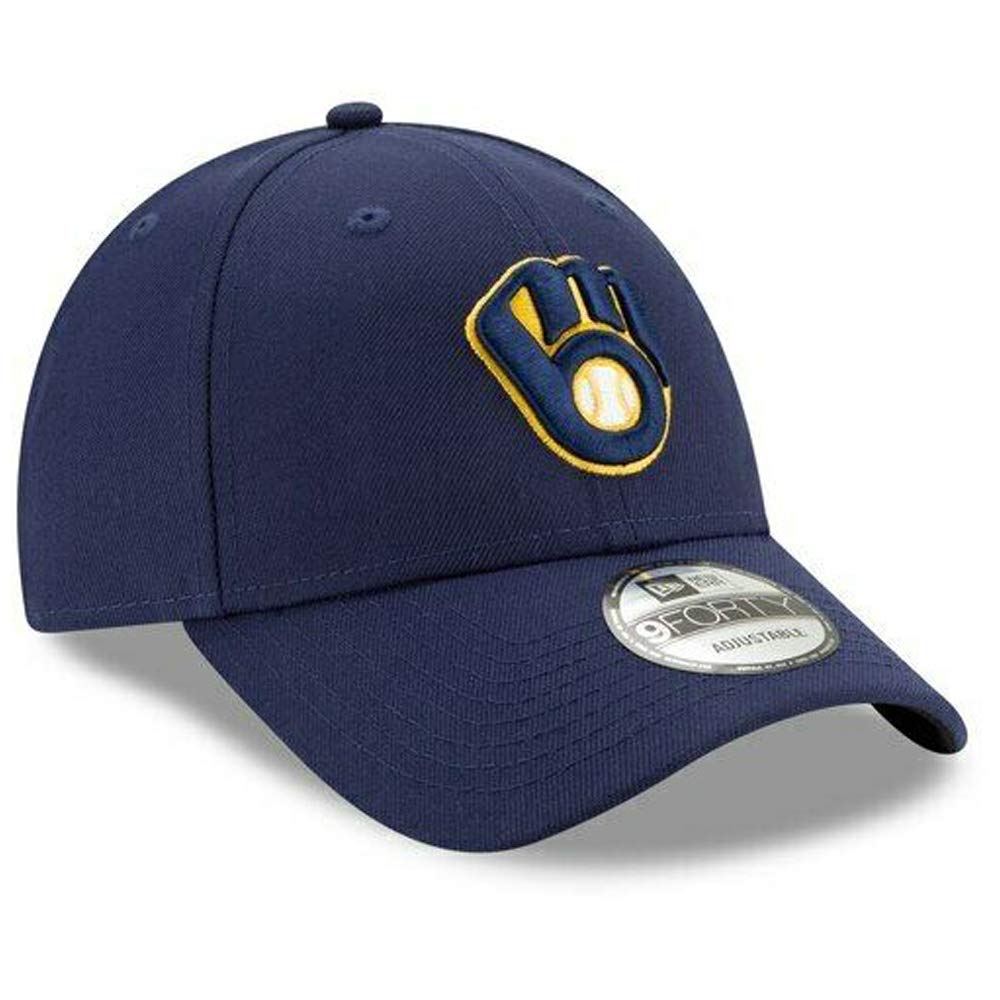 New Era Kids Milwaukee Brewers The League 9FORTY Adjustable Navy Baseball Cap - Perfect for Little League Games, Sports Events & Everyday Wear