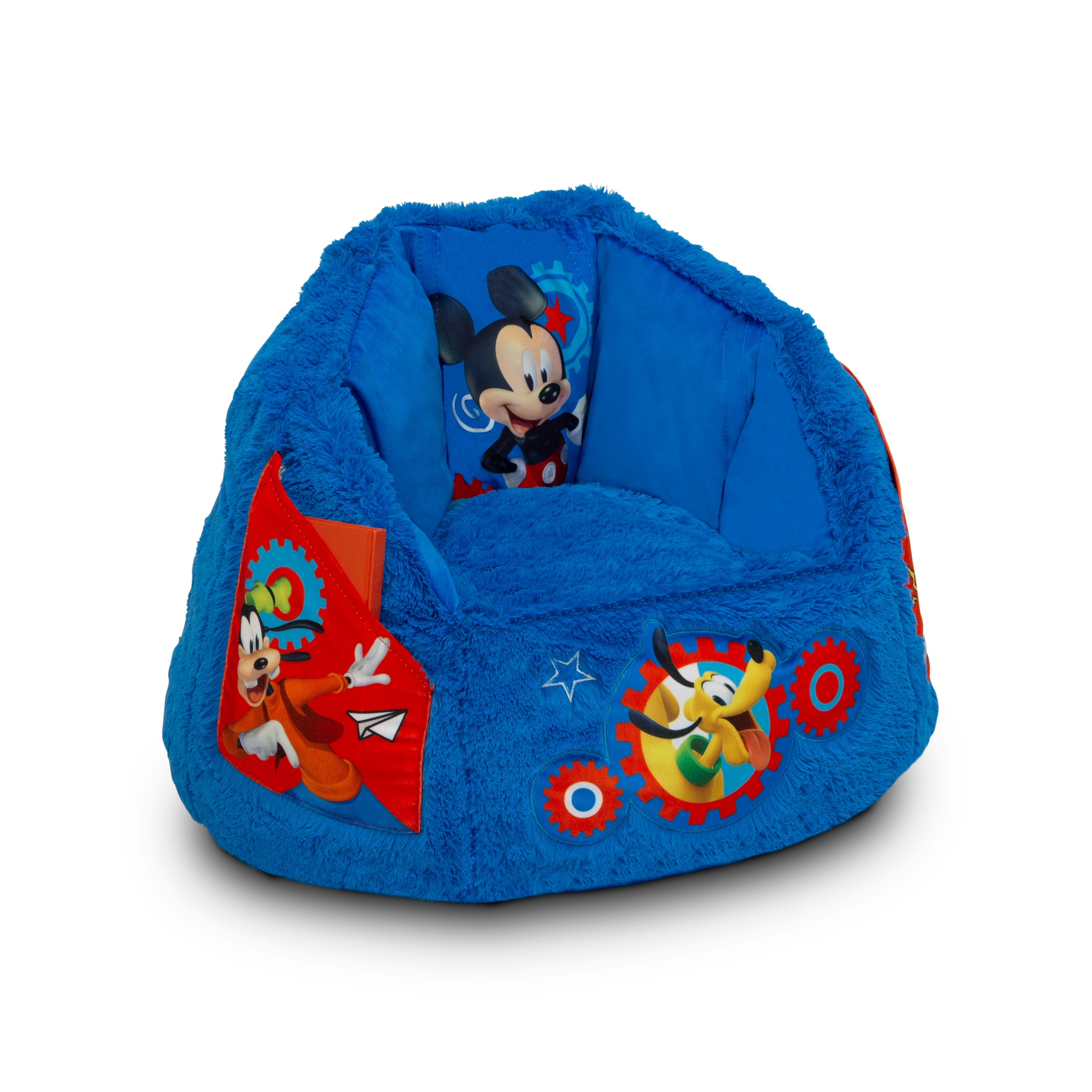 Mickey Mouse Cozee Fluffy Chair for Toddlers - Soft Plush Kids Armchair for Ages 2-6 Years - Perfect for Playrooms, Bedrooms & Reading Nooks