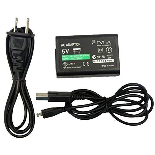 Original AC Power Charger for Sony PlayStation Vita PCH-2000 - Fast Charging Adapter for PS Vita Slim - Compatible with PlayStation Vita 2000 Series - Perfect for Gaming On-The-Go or Home Entertainment Setup