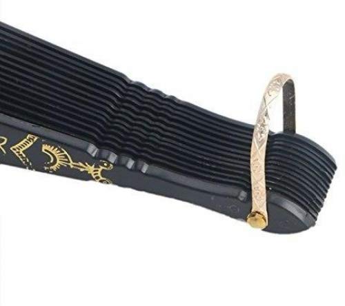 KOFUN Handheld Folding Fan - Elegant Black Spanish Style Wedding Fans for Bridesmaids, Perfect for Christmas Parties, Proms & Dance Events - Decorative Floral Hand Fan for Women's Accessories & Photo Props