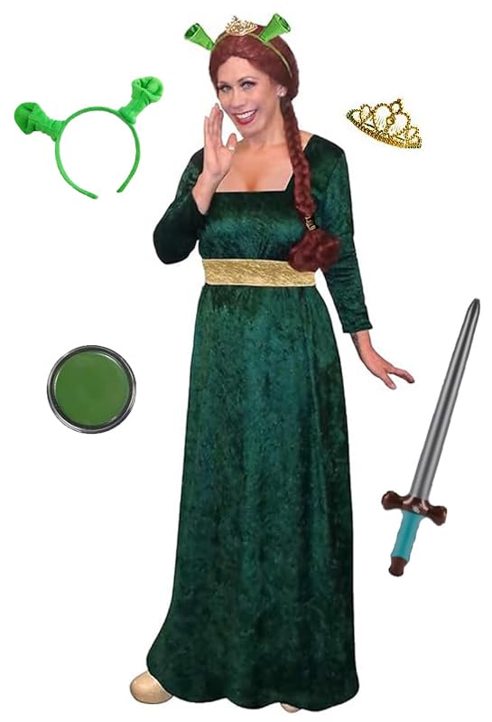 Sanctuarie Designs Fiona Plus Size Supersize Halloween Costume Deluxe Kit - Women's Full Outfit for Cosplay, Halloween Parties & Themed Events