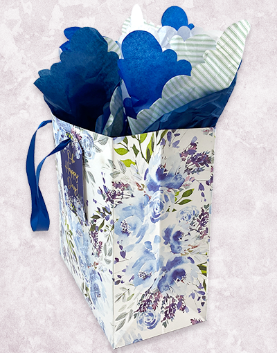 Premium Blue Medium Square Gift Bags for Parties, Weddings & Events - Elegant Decorative Packaging for Favors, Gifts & Special Occasions