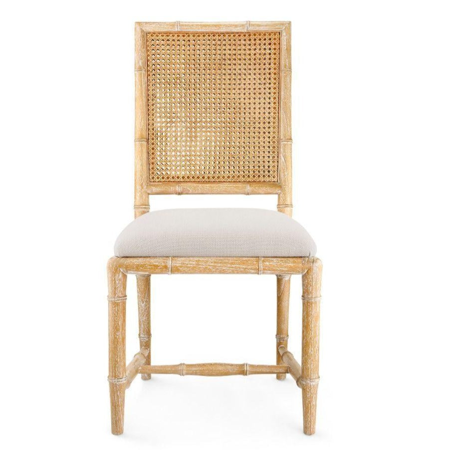 Aubrey Side Chair in Honey - Modern Dining Chair, Accent Chair for Living Room, Bedroom & Office - Solid Wood Frame, Comfortable Upholstered Seat