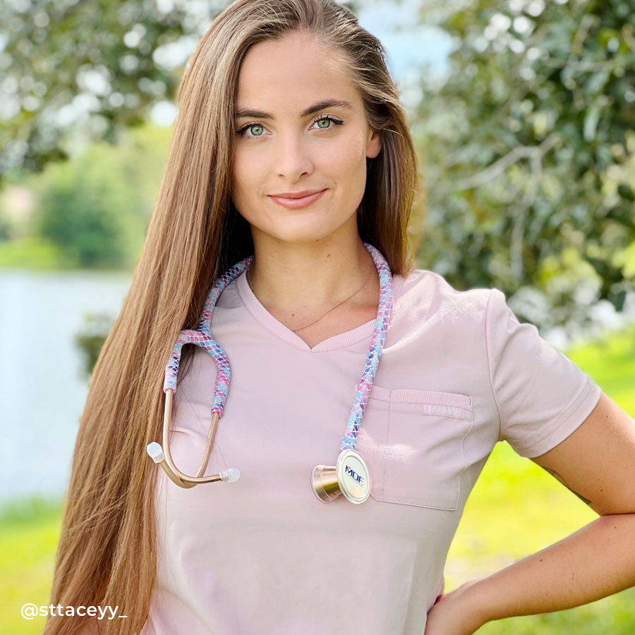 ProCardial® Titanium Cardiology Stethoscope - Premium Rose Gold Finish for Medical Professionals | Ideal for Pediatric, Cardiac & Clinical Use