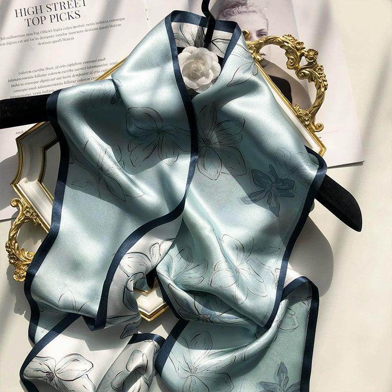 Luxury Mulberry Silk Scarf - Double Sided 100% Pure Silk Shawl Wrap for Women - Elegant Fashion Accessory for Parties, Weddings & Office Wear
