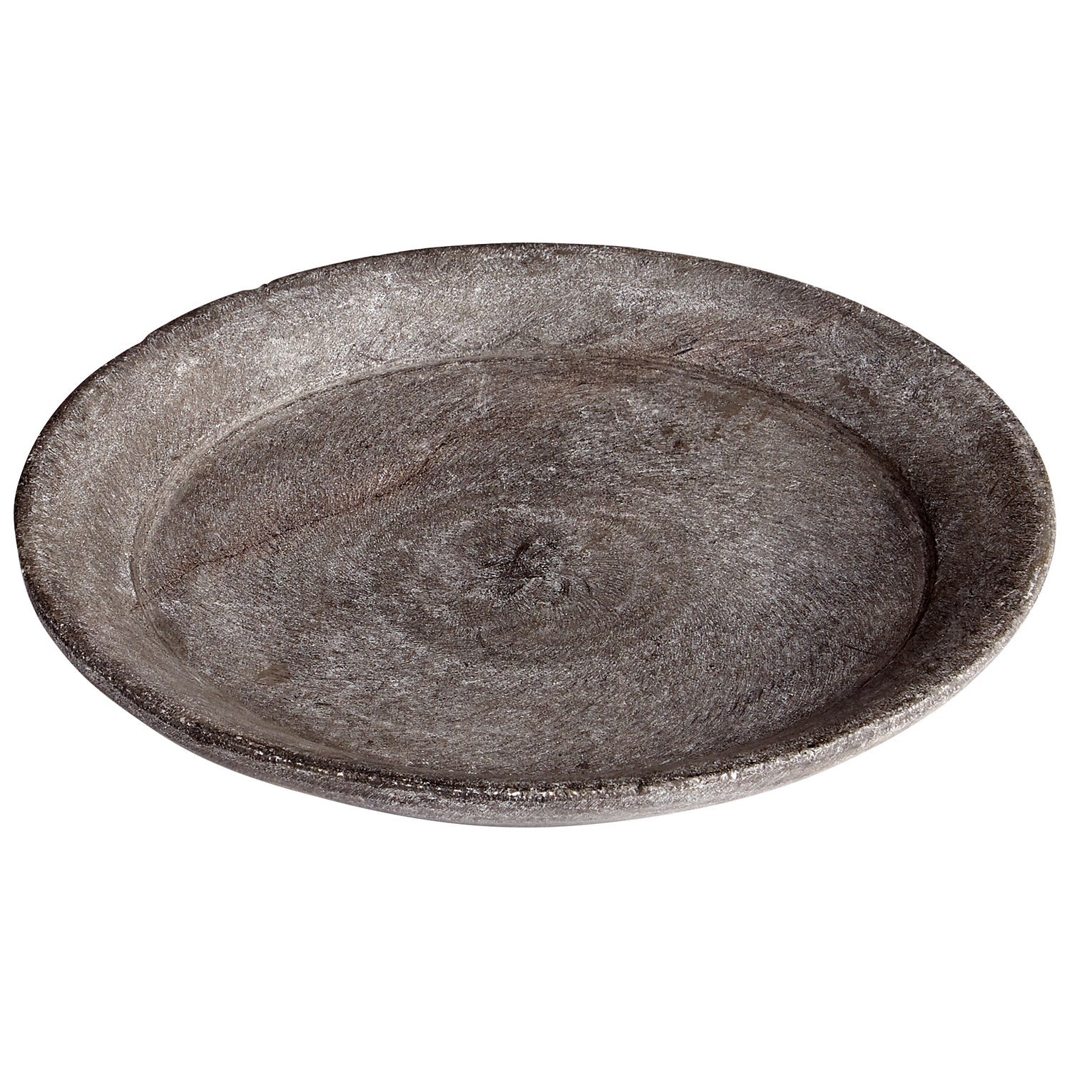 Cyan Design 10603 Rombos Grey Medium Tray - Decorative Serving Tray for Dining, Coffee Table, or Bathroom Organization